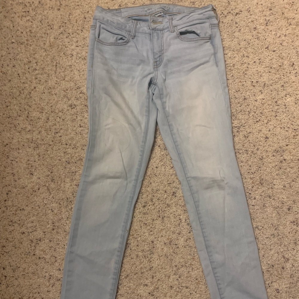 Light wash low rise American Eagle jeans